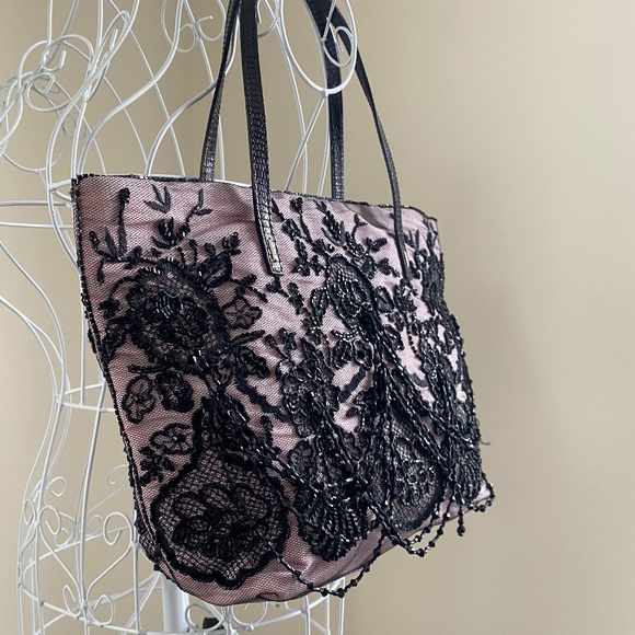 Vintage Valentino Garavani Beaded Lace Tote - Picture 12 of 15